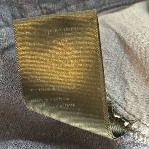 Free People Navy Blue Linen Blend Ankle Pants - Women’s US 6 - Picture 10 of 10